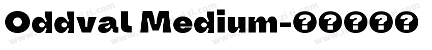 Oddval Medium字体转换